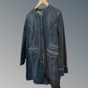 Motto Your Style Mantra Retro Denim Coat Dress Jacket Sgt Pepper  Style